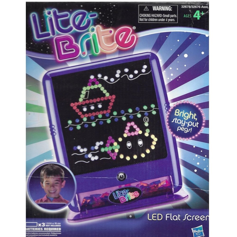 Lite Brite LED Flat Screen 2010 Vintage Hasbro All Inclusive
